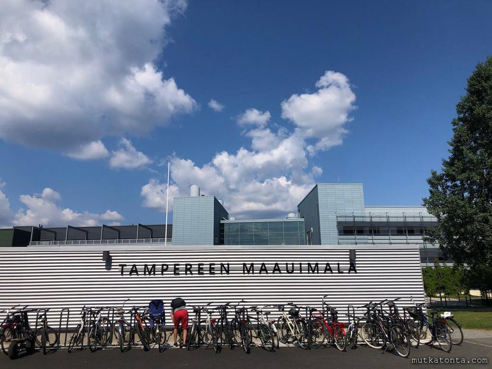 Tampereen maauimala lasten kanssa pyöräparkki