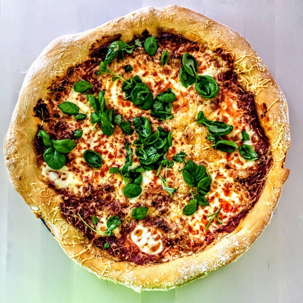 Markuksen Margherita pizza